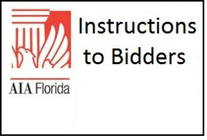 AIA A701 Instruction to Bidders 2018