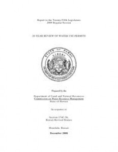 Hawaii Well Construction and Pump Installtion Standards