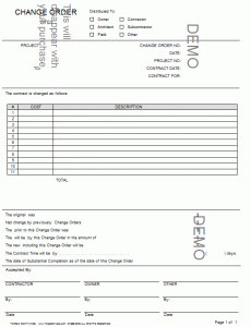 AIA G701 Change Order 2001