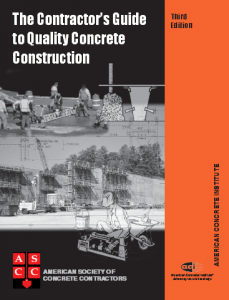 Contractors Guide to Quality Concrete Construction 3rd Edition
