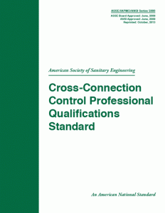 ASSE/IAPMO/ANSI Standard Series 5000-2009