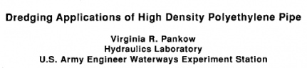 Dredging Applications of High Density Polyethylene Pipe Edition 