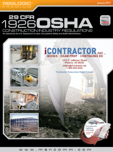 Code of Federal Regulations, 29 CFR Part 1926 (OSHA)
